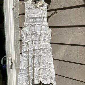 Urban Outfitters Coincidence & Chance size S off white sleeveless lace dress!